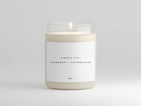 Candles- Champagne- Strawberries